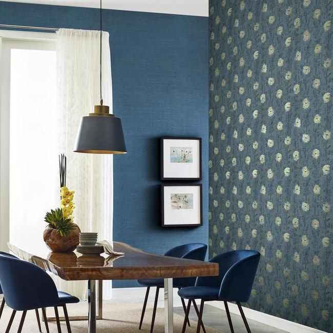 Обои Ronald Redding Tea Garden French Marigold AF6520 фото в интерьере